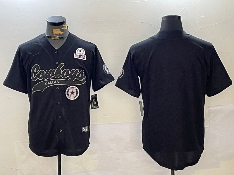 Men Dallas Cowboys Blank Black Joint Name 2024 Nike Limited NFL Jersey style 4->baltimore ravens->NFL Jersey